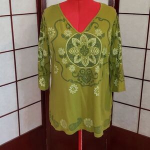 Fashion Bug Olive Green Designer Top